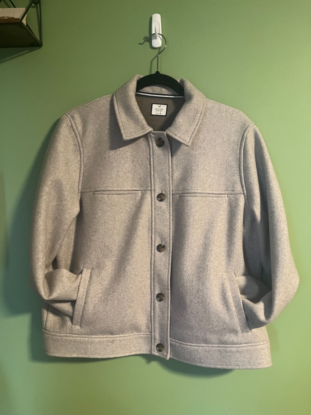 Denver Hayes Beige Button Jacket